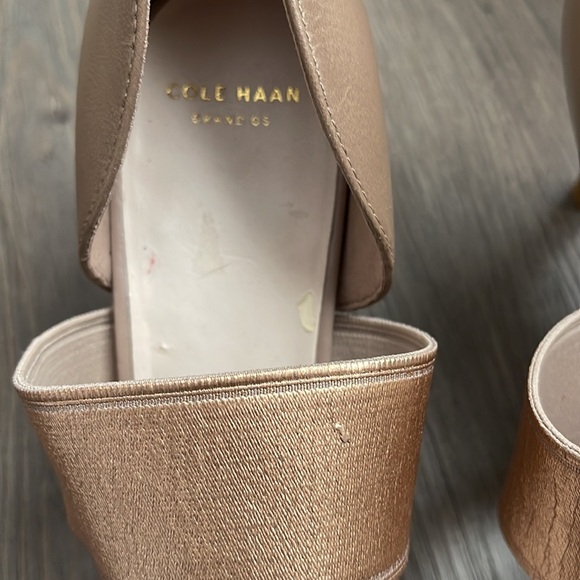 Cole Haan Grand Os Open Toe High Heel Sz 9B - Picture 7 of 12